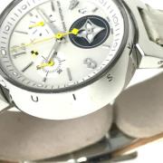 Pre-owned Leather watches Louis Vuitton Vintage , Gray , Dames