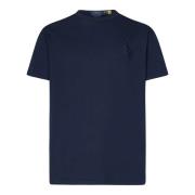 Blauwe T-shirts en Polos met Big Pony Polo Ralph Lauren , Blue , Heren