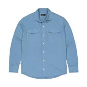 Blauw Overshirt met Finn Zak Butcher of Blue , Blue , Heren