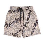 Luipaard Shorts voor Mannen Vision OF Super , Beige , Heren