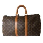 Pre-owned Canvas travel-bags Louis Vuitton Vintage , Brown , Dames