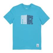 Basketball Tee Teal Nebula Statement Nike , Blue , Heren