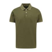 Polo shirt met reliëflogo en drukknopen Fendi , Green , Heren