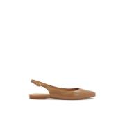 Lichtbruine ree slingback pumps Kazar , Brown , Dames