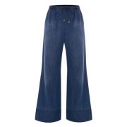 Stijlvolle Wide Jeans voor Vrouwen Kocca , Blue , Dames