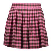 Geplooide Mini Rok met Zakken Kenzo , Pink , Dames