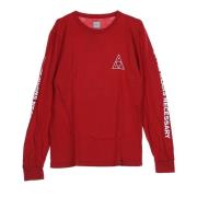 Rode Resort Longsleeve Heren Tee HUF , Red , Heren