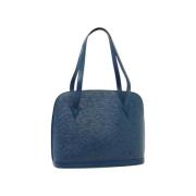 Pre-owned Leather louis-vuitton-bags Louis Vuitton Vintage , Blue , Da...