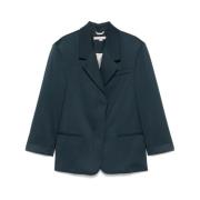 Navy Blue Double-Breasted Jacket Remain Birger Christensen , Blue , Da...