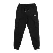 Zwarte Utility Cargo Jogger Sweatpants New Era , Black , Heren