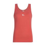 Mouwloze Top met Singlet Print Penn&Ink N.Y , Red , Dames