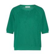 Slub Top met korte mouwen By-Bar , Green , Dames