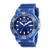 Pro Diver Quartz Horloge - Blauwe Wijzerplaat Invicta Watches , Blue ,...