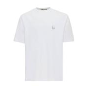 Korte mouw T-shirt J2027-1227 Genti , White , Heren