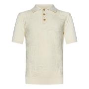 Paisley Patroon Katoenen Poloshirt Etro , White , Heren