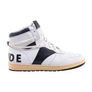 Vintage Leren Sneakers Rhude , White , Heren