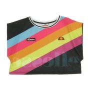 Zwarte Cropped T-shirt voor Vrouwen Ellesse , Multicolor , Dames