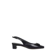 Zwarte Rivada Sling Pump Schoenen Salvatore Ferragamo , Black , Dames