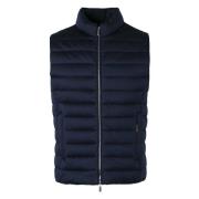 Ganzendons Volledige Rits Vest Moorer , Blue , Heren