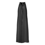 Zijden en viscose jurk BomBoogie , Black , Dames