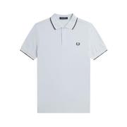 Grijze Polo met Dubbele Streep Fred Perry , Gray , Heren