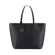 Logo Shopper Bag Armani Exchange , Black , Dames