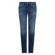 Authentieke Straight Leg Blauwe Jeans Calvin Klein , Blue , Heren