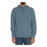 Hoodie met zijlogo Boss , Blue , Heren