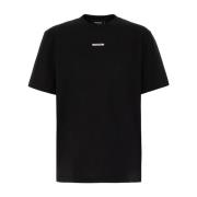 Casual Katoenen T-Shirt voor Mannen Dsquared2 , Black , Heren