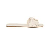 Witte Roos Ciabatta Brood Stuart Weitzman , White , Dames