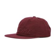 Platte klep 5-panel pet met logo HUF , Red , Unisex