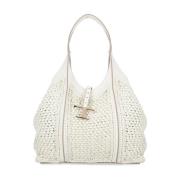 Raffia Winkelmandje met Pochette Tod's , Beige , Dames