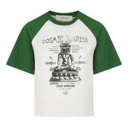 Reis Raglan T-shirt met Print Golden Goose , Multicolor , Dames