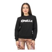 Zwarte trui met voorlogo Gaëlle Paris , Black , Dames