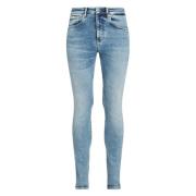 Blauwe Slim Fit Stretch Jeans Calvin Klein , Blue , Heren