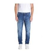 Slim Super Stretch Denim Jeans Replay , Blue , Heren