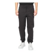 Zwarte casual broek met elastiek Hugo Boss , Black , Heren