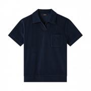 Biologisch Katoenen Polo Shirt A.p.c. , Blue , Heren