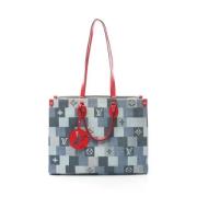 Pre-owned Denim louis-vuitton-bags Louis Vuitton Vintage , Blue , Dame...