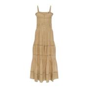 Elegante Divine Jurk Isabel Marant Étoile , Beige , Dames