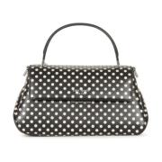 Grace Dot Leren Top Handvat Tas Kate Spade , Black , Dames