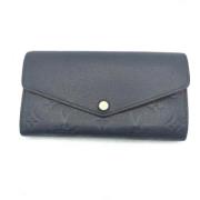 Pre-owned Canvas wallets Louis Vuitton Vintage , Blue , Dames