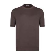 Bruin Crew Neck T-Shirt Malo , Brown , Heren