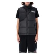 Zwart/asfalt Down Gilet Aw24 The North Face , Black , Heren