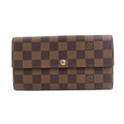 Pre-owned Canvas wallets Louis Vuitton Vintage , Brown , Dames