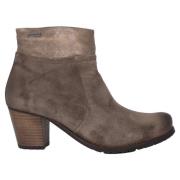 Nubuck Enkellaars voor dames - Taupe Mephisto , Gray , Dames