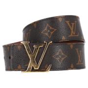 Pre-owned Canvas belts Louis Vuitton Vintage , Brown , Dames