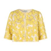 Bloemen kort jasje lichtgeel Lollys Laundry , Yellow , Dames