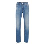 Timmerman fit 5-pocket indigo denim broek Iceberg , Blue , Heren