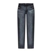 Blauwe Denim Jeans Diesel , Blue , Heren